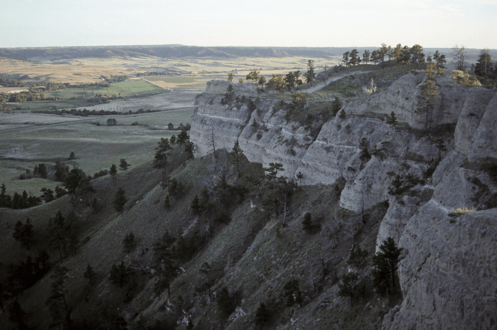 Ponderosa pine and buttes in the Nebraska Panhandle
