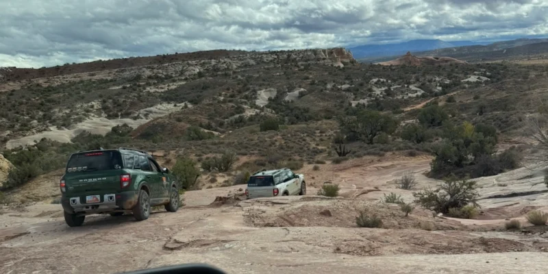 downhill stretch at the Bronco Off-Roadeo