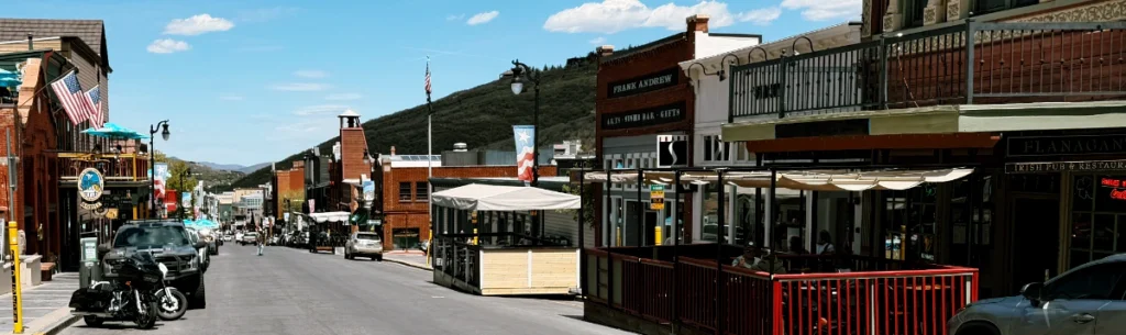 Downtown Park City UT. May 2026